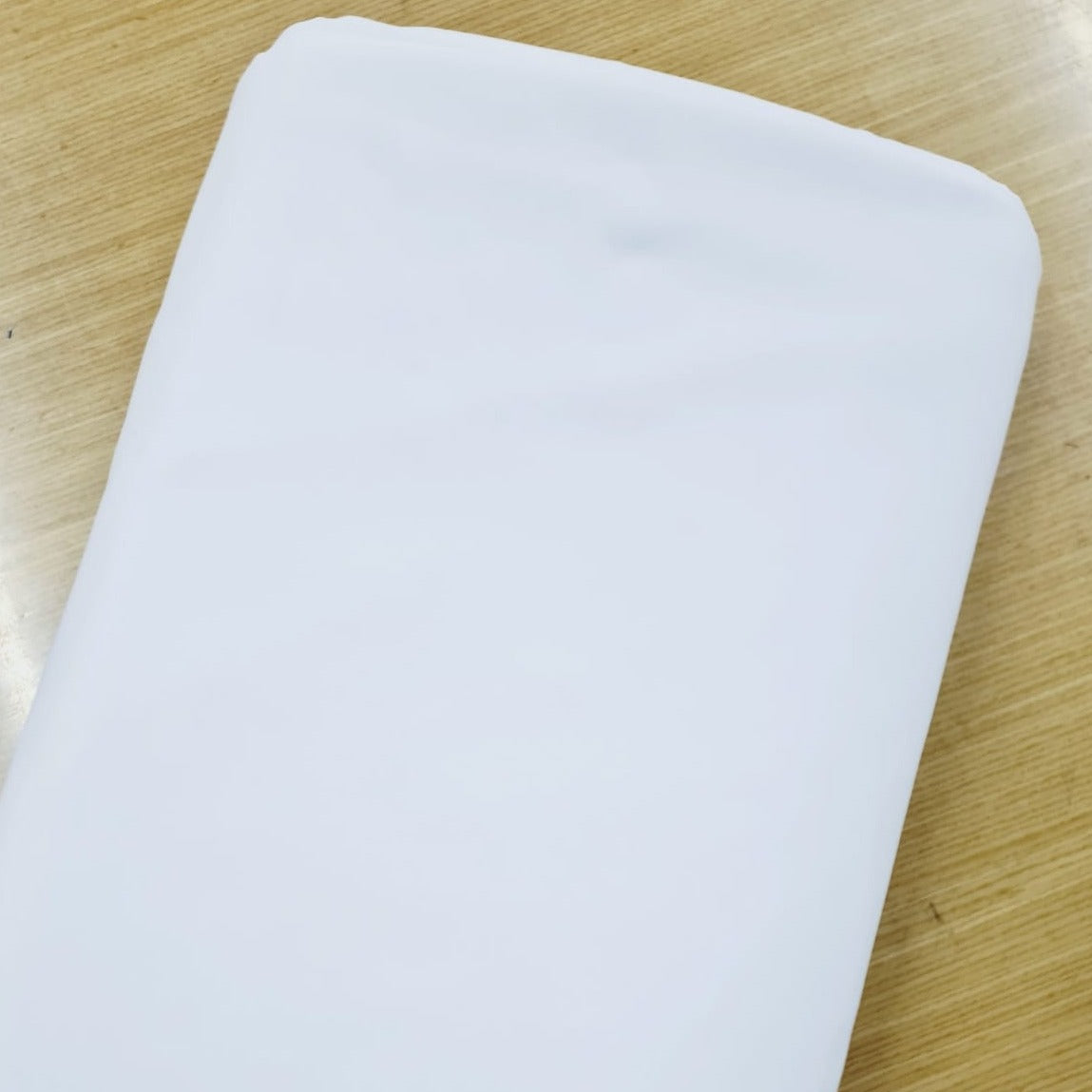 White Solid Crape 