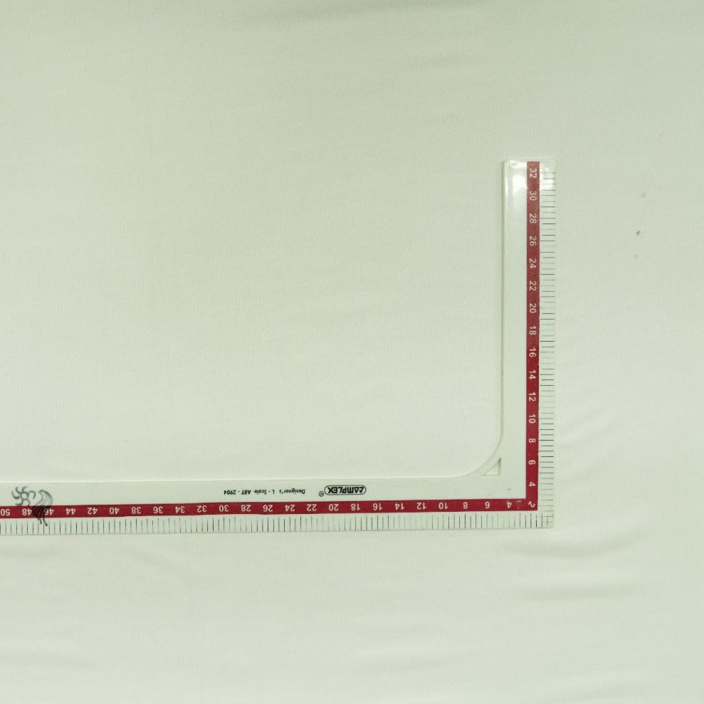 White Solid Geogette Fabric Trade UNO