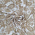 White & Brown Paisley Print Georgette Fabric Trade UNO