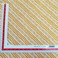 White & Orange Bandhani Print Cotton Fabric Trade UNO