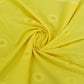 Yellow Solid Jacquard Cotton Fabric Trade UNO