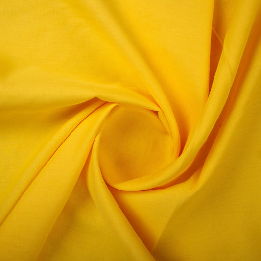 Yellow Solid Linen Fabric Trade UNO