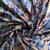 Blue & Brown With Sparkel Traditional Printed Velvet Fabric Trade UNO