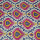 Cream Multi Color Traditional Motif Print Spun Fabric
