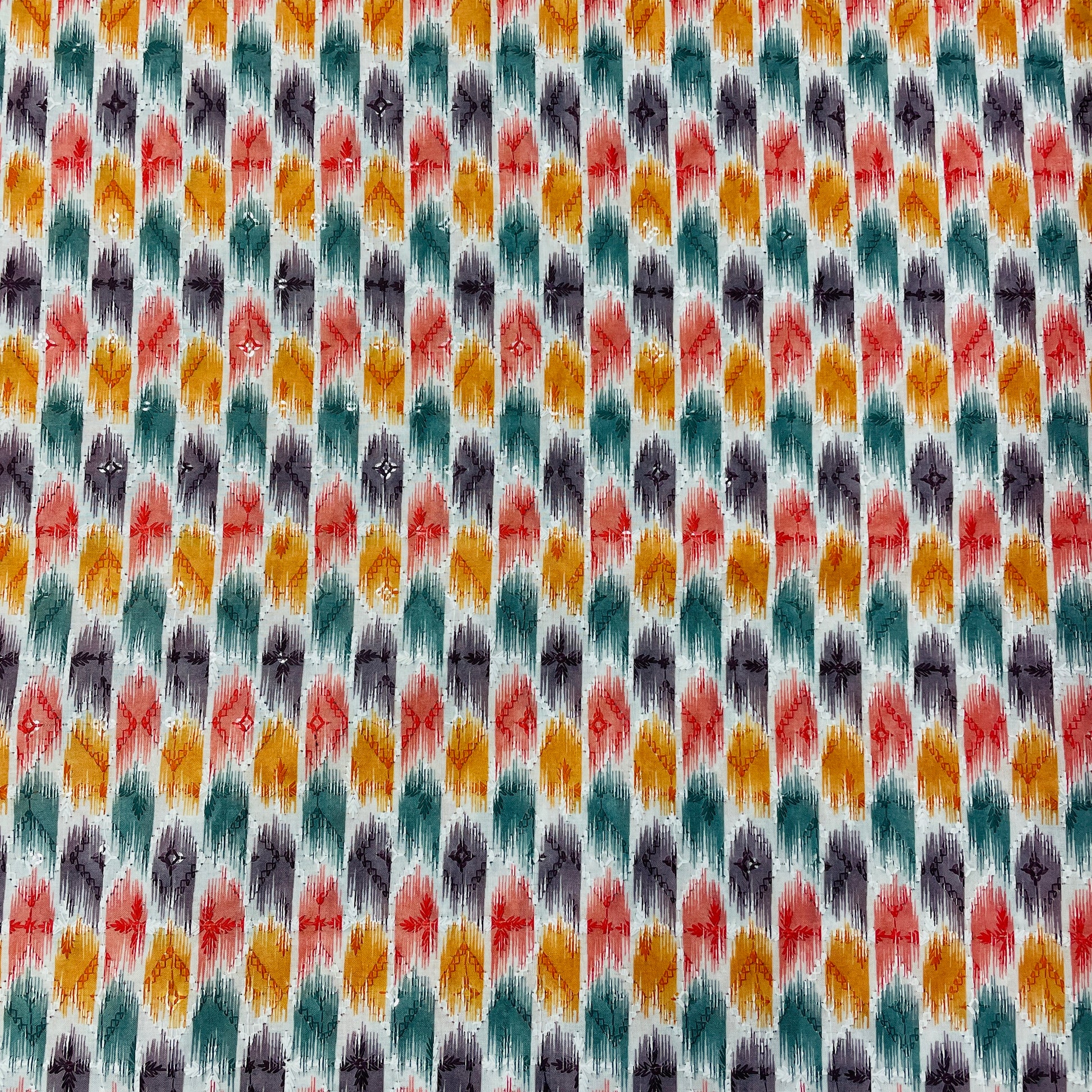 Multicolor Blended Cotton Fabric