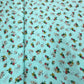 Ocean Blue Ditsy Floral Print Rayon Fabric - TradeUNO