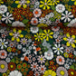 Green With Orange Floral Print Rayon Fabric - TradeUNO