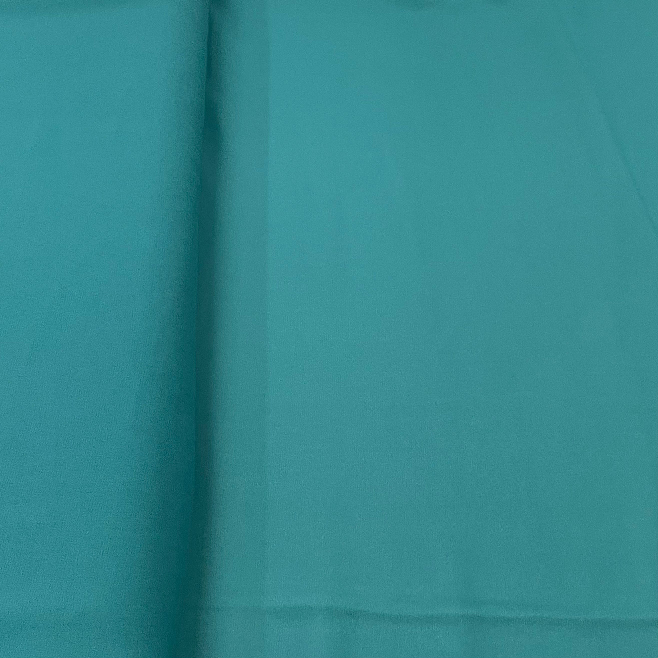 Persian Green Solid Georgette Fabric - TradeUNO