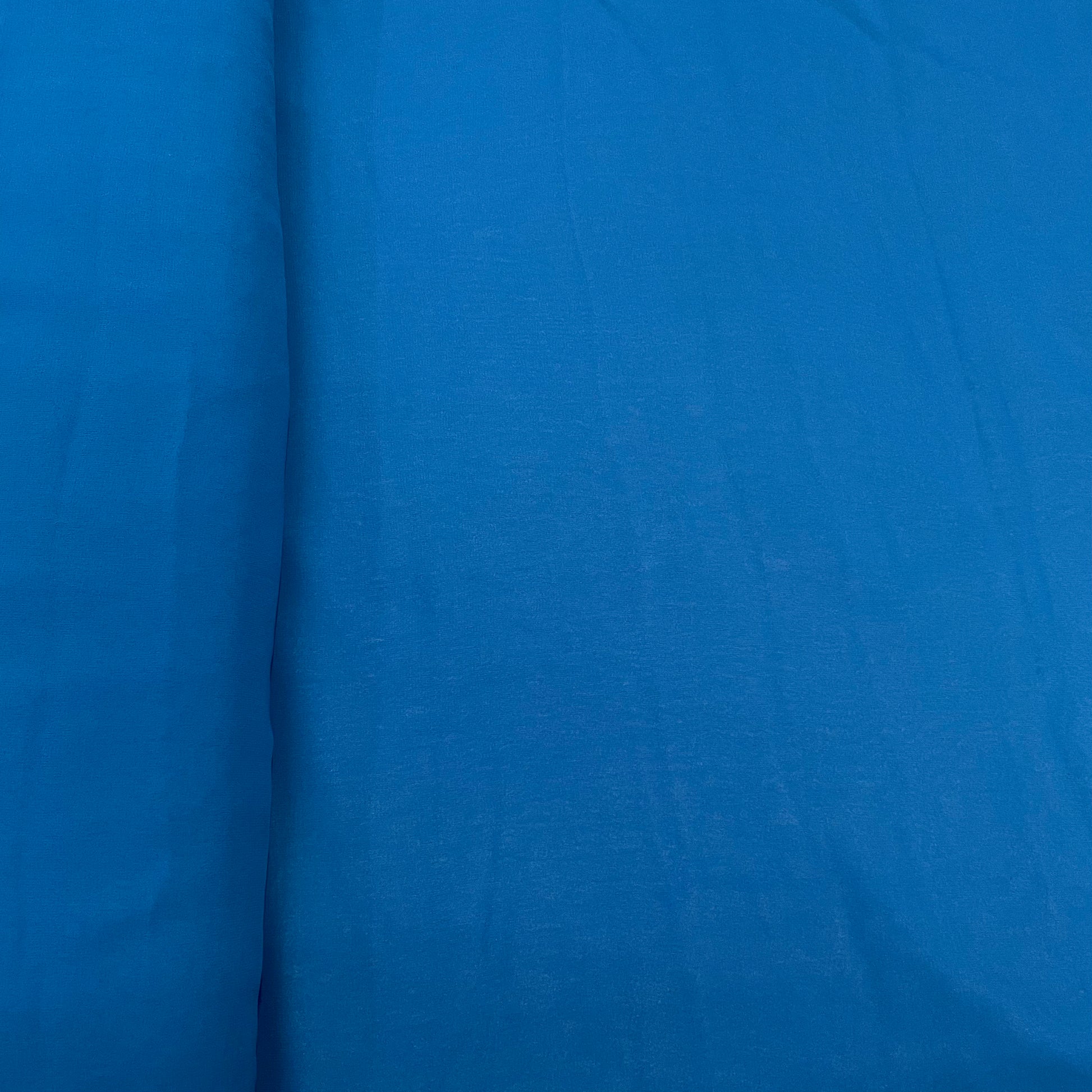 Cerulean Blue Solid Georgette Fabric - TradeUNO