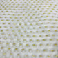 White with Golden and Silver Lurex Geometrical Georgette Jacquard Dyeable Fabric