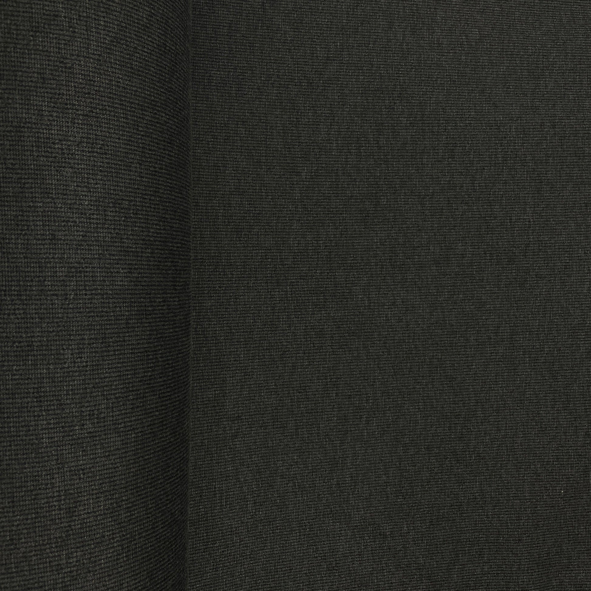 Black Stripe Woollen Suiting Fabric