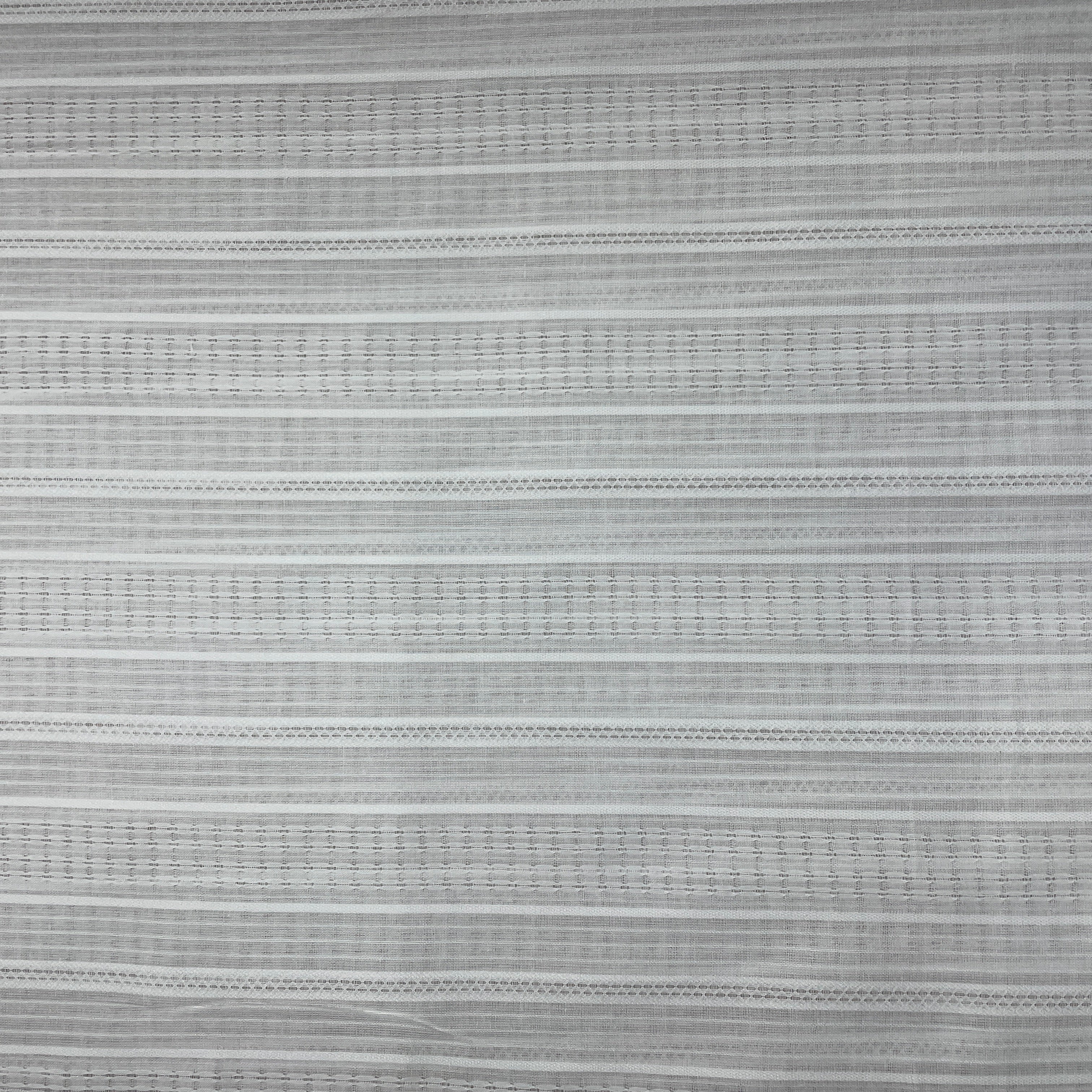 White Solid RFD Dyeable Jacquard Cotton Fabric - TradeUNO