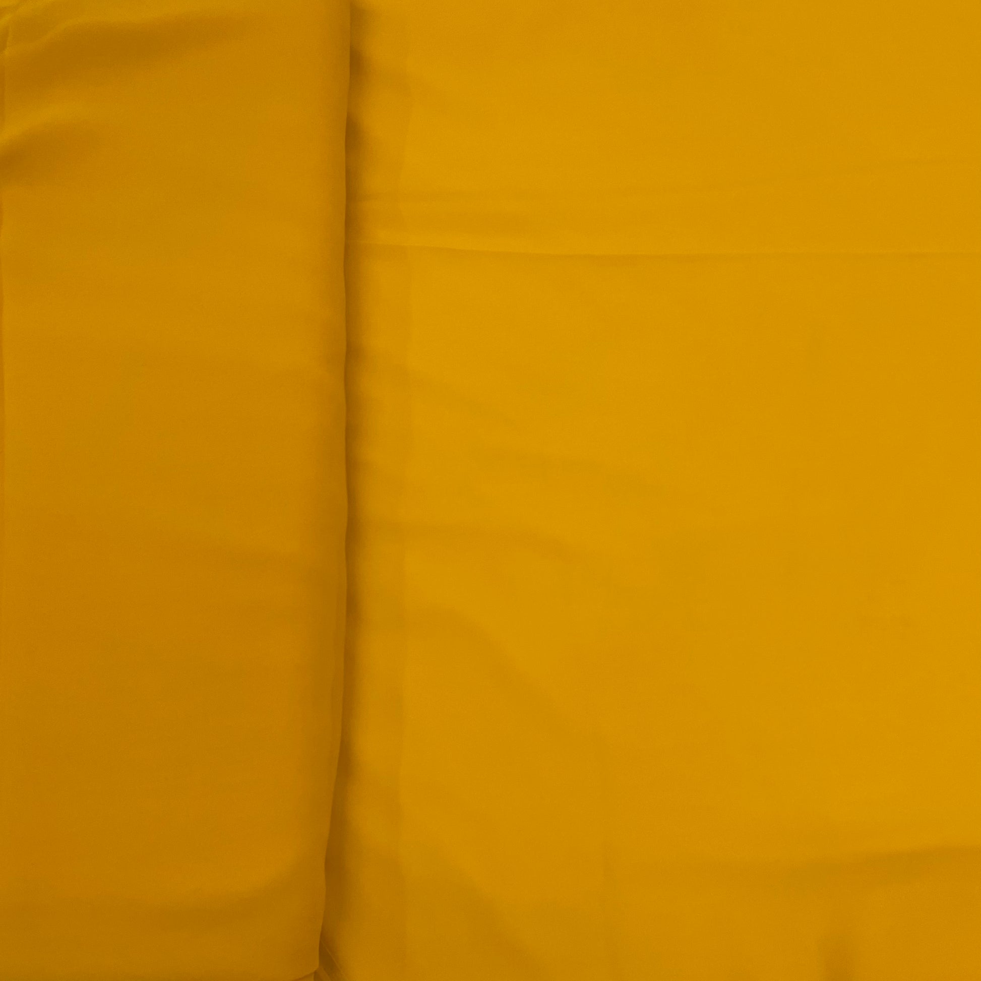 Bright Yellow Solid Georgette Fabric - TradeUNO