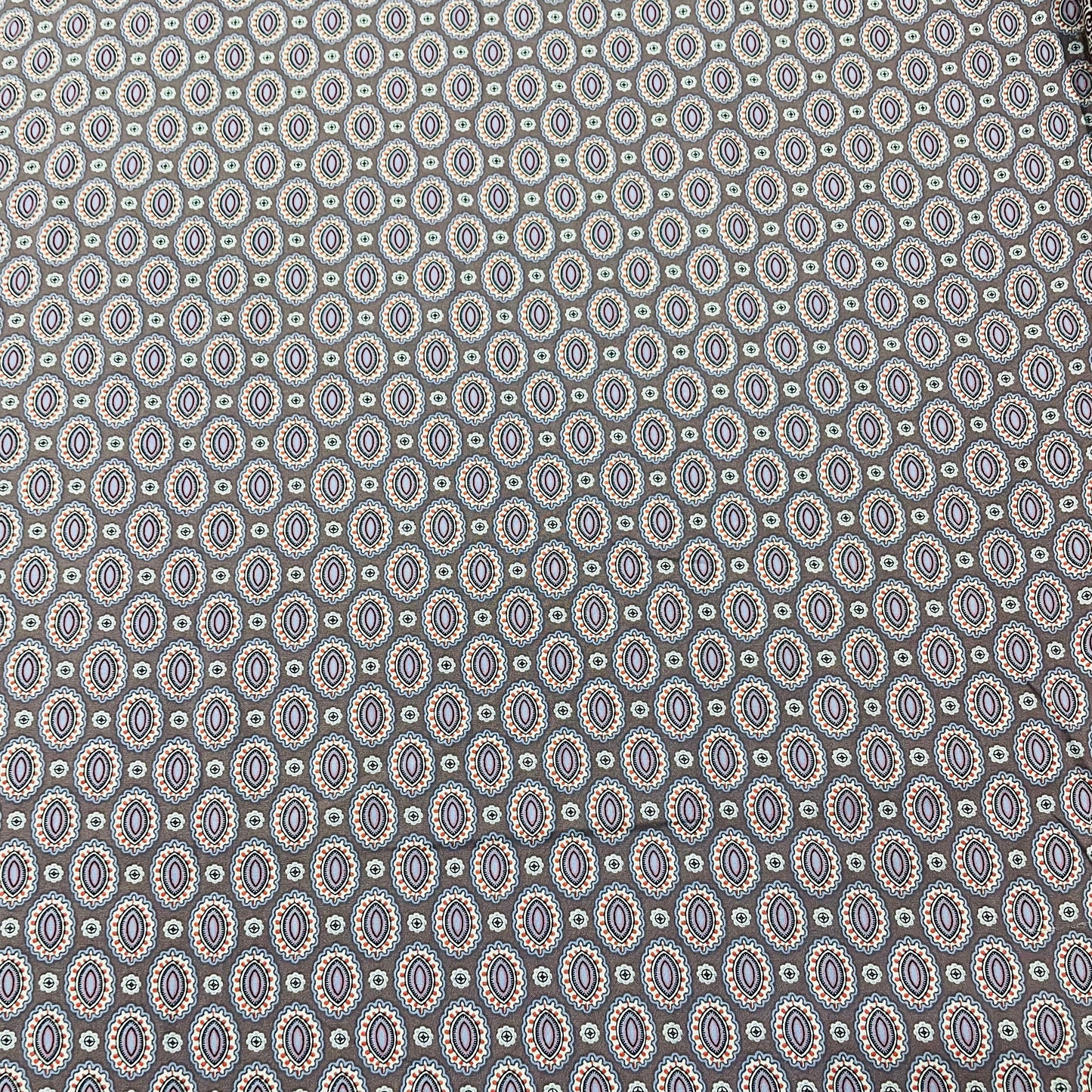 Purple Geometrical Print Moss Crepe Fabric - TradeUNO