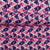 Blue With Pink Geometrical Print Cotton Fabric - TradeUNO