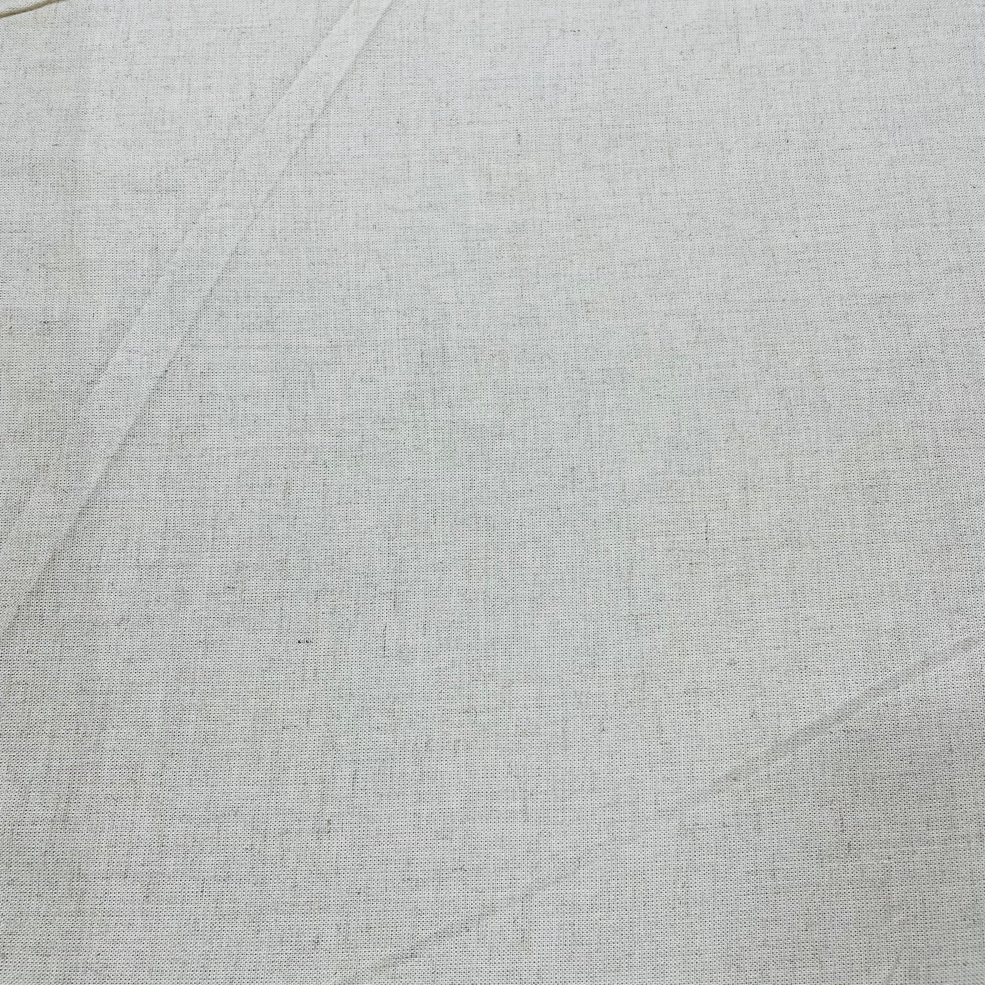 Cream Solid Cotton Flex Fabric - TradeUNO