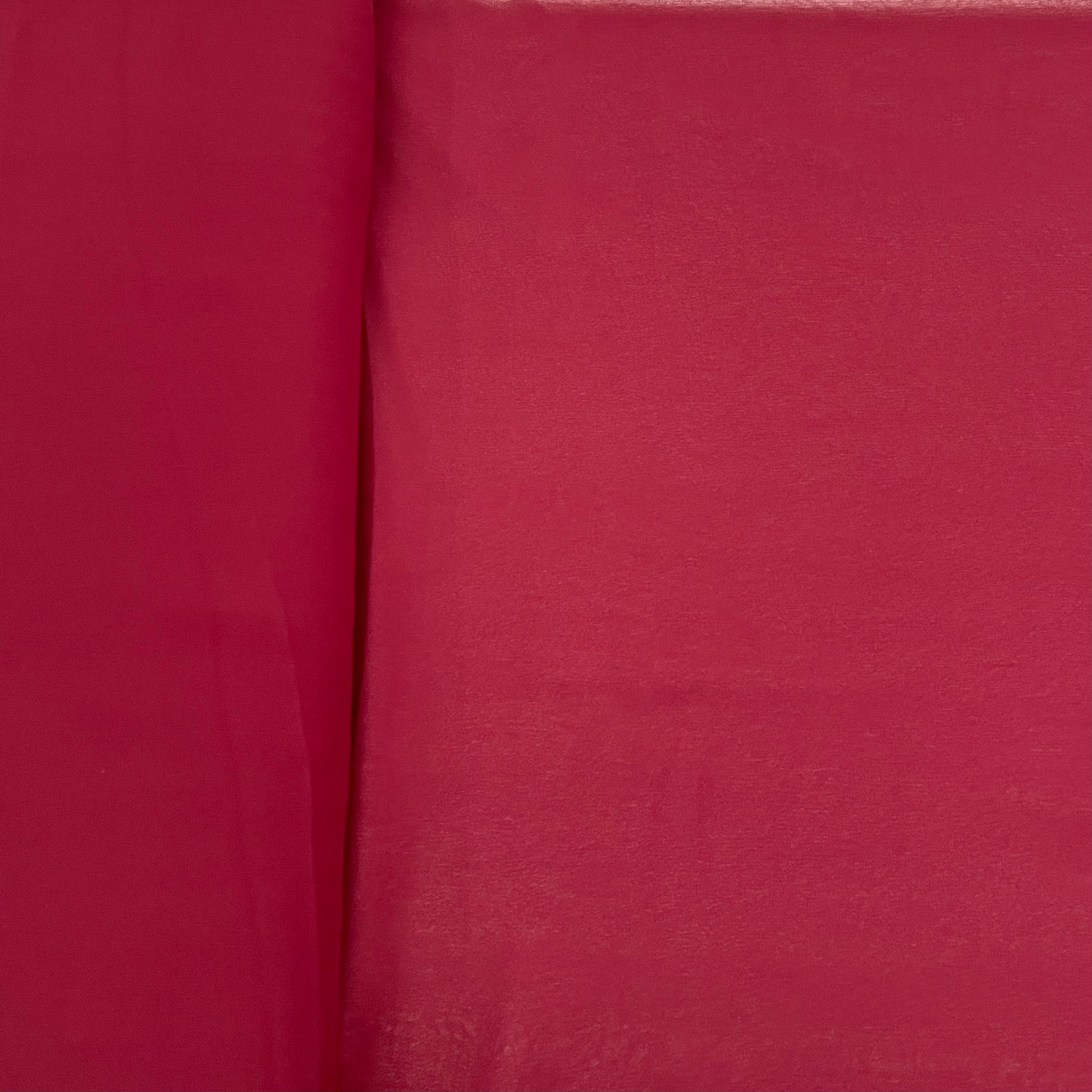 Red Maroon Solid Georgette Fabric - TradeUNO