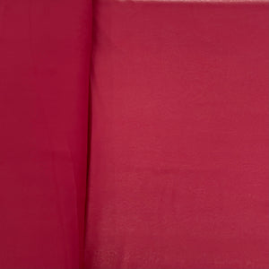 Red Maroon Solid Georgette Fabric - TradeUNO