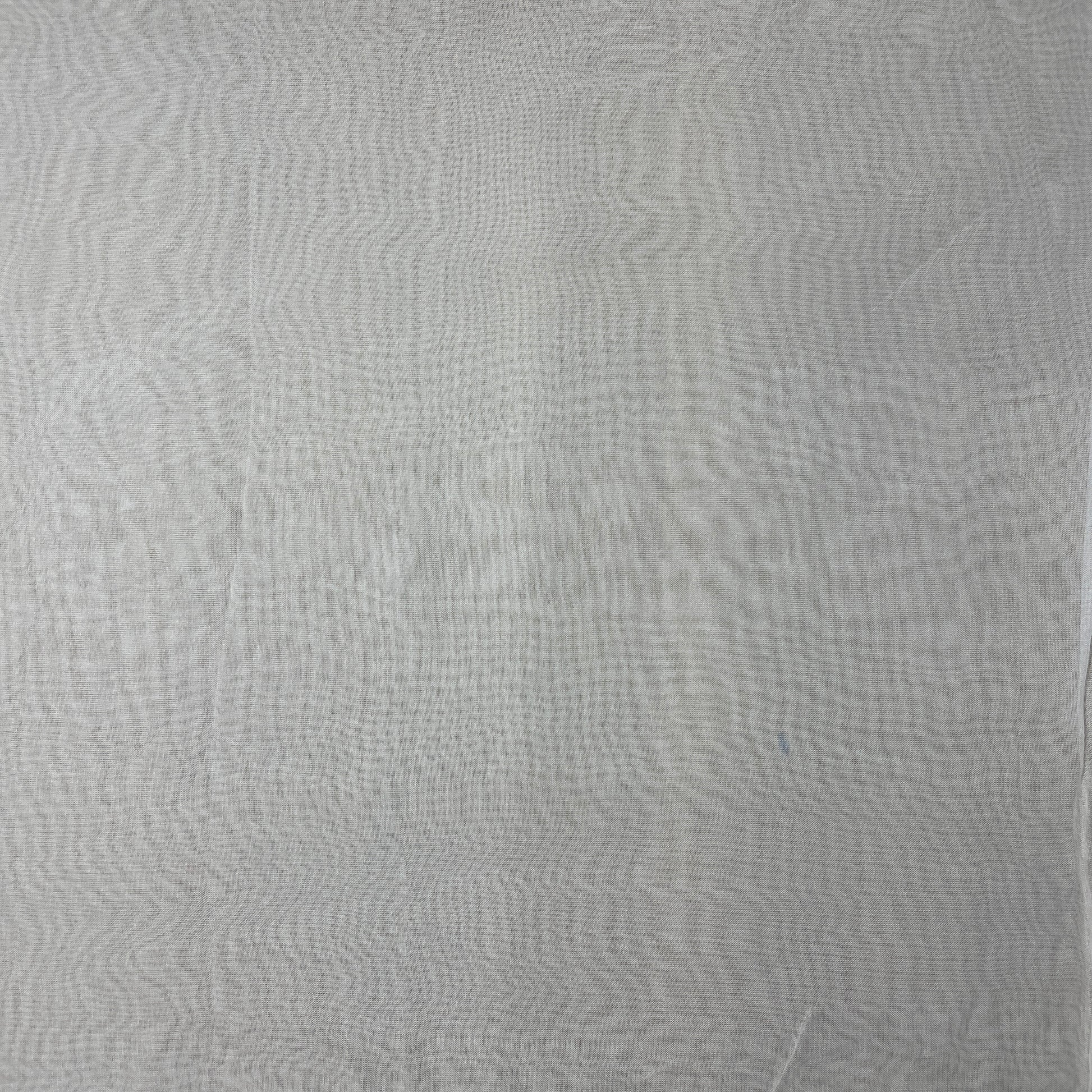 White Solid Viscose Organza Dyeable Fabric - TradeUNO