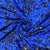 Blue With Navy Blue Floral Crepe Fabric ,42 inches - TradeUNO
