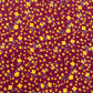 Red With Yellow Floral Crepe Fabric - TradeUNO