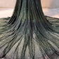 Green Embroidery Sequence Net Fabric - TradeUNO