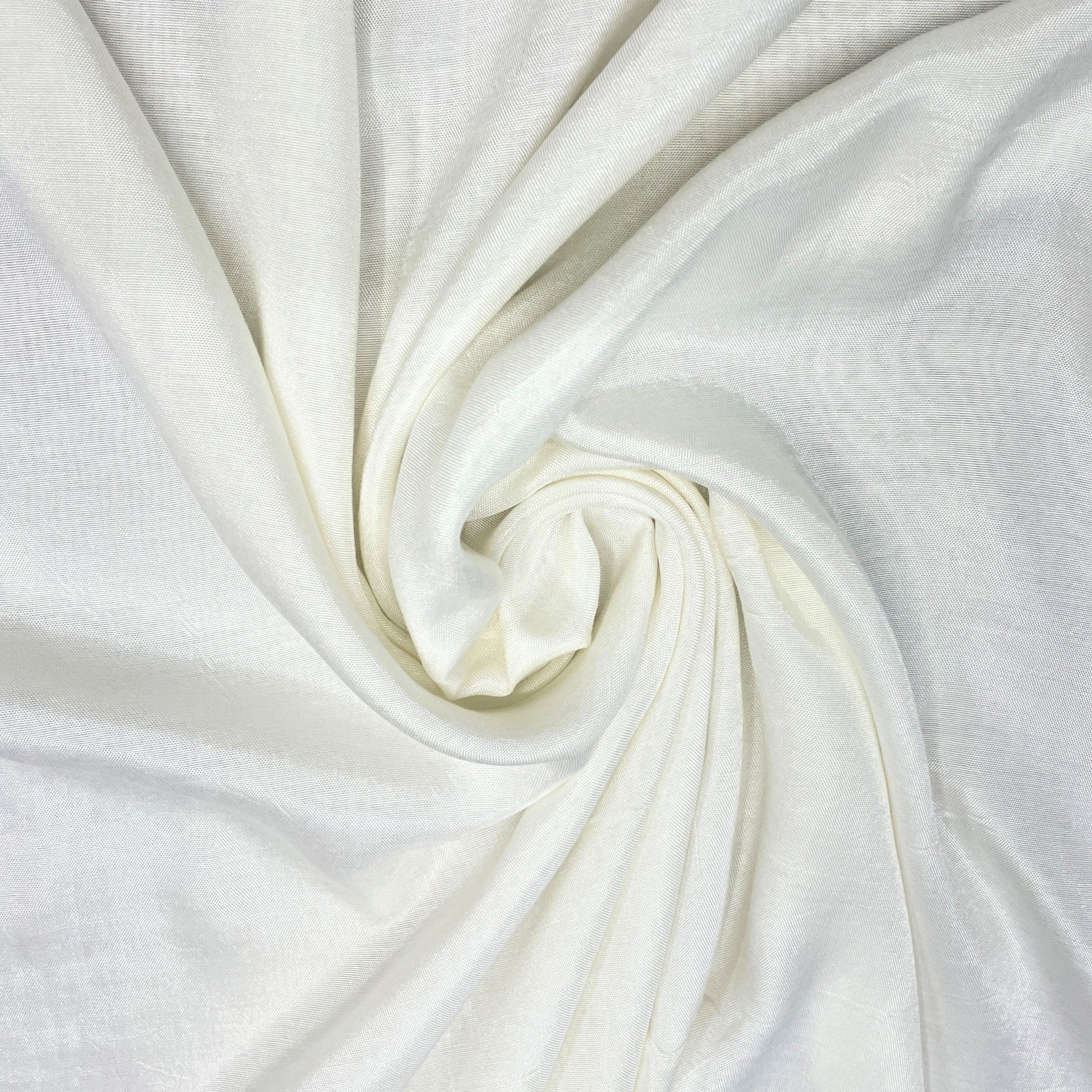 White Dyeable Solid Santoon Fabric - TradeUNO