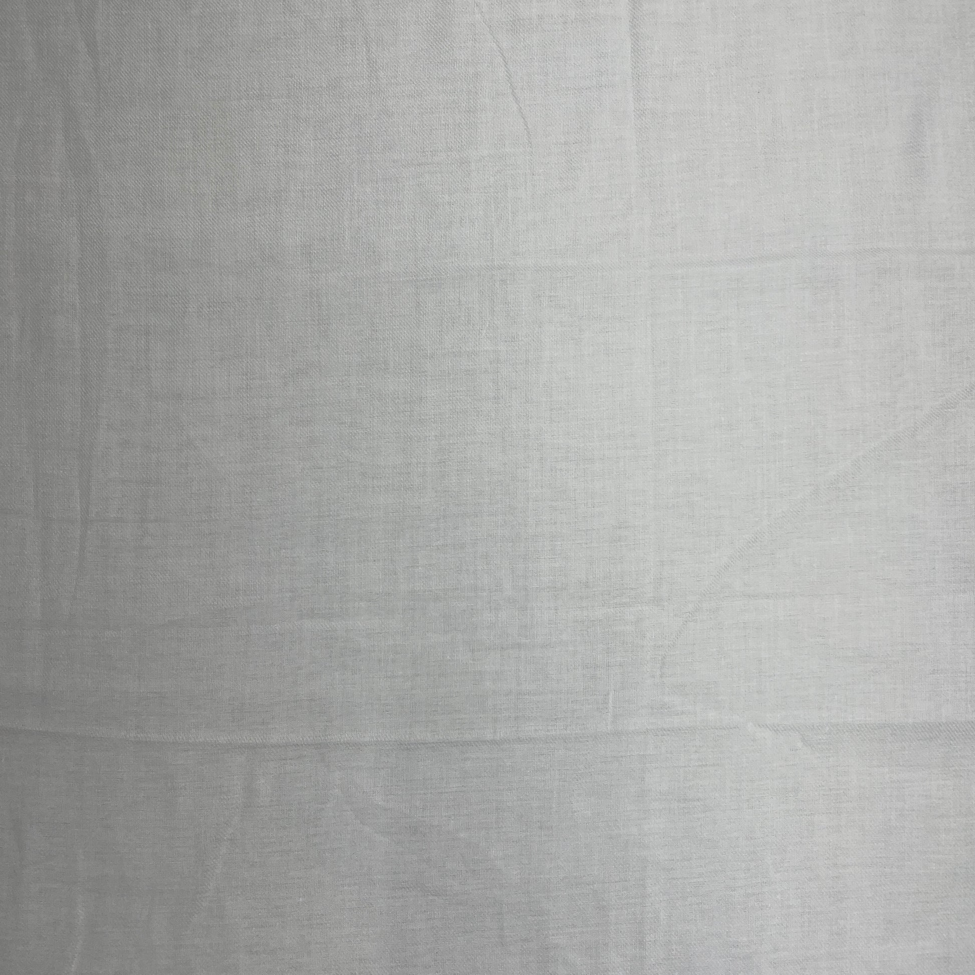 White Solid Cotton Polyster Fabric - TradeUNO
