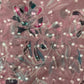 Soft Pink With Multicolor Floral Mirror Embroidery Organza Fabric - TradeUNO