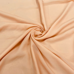 Peach Solid Georgette Fabric - TradeUNO