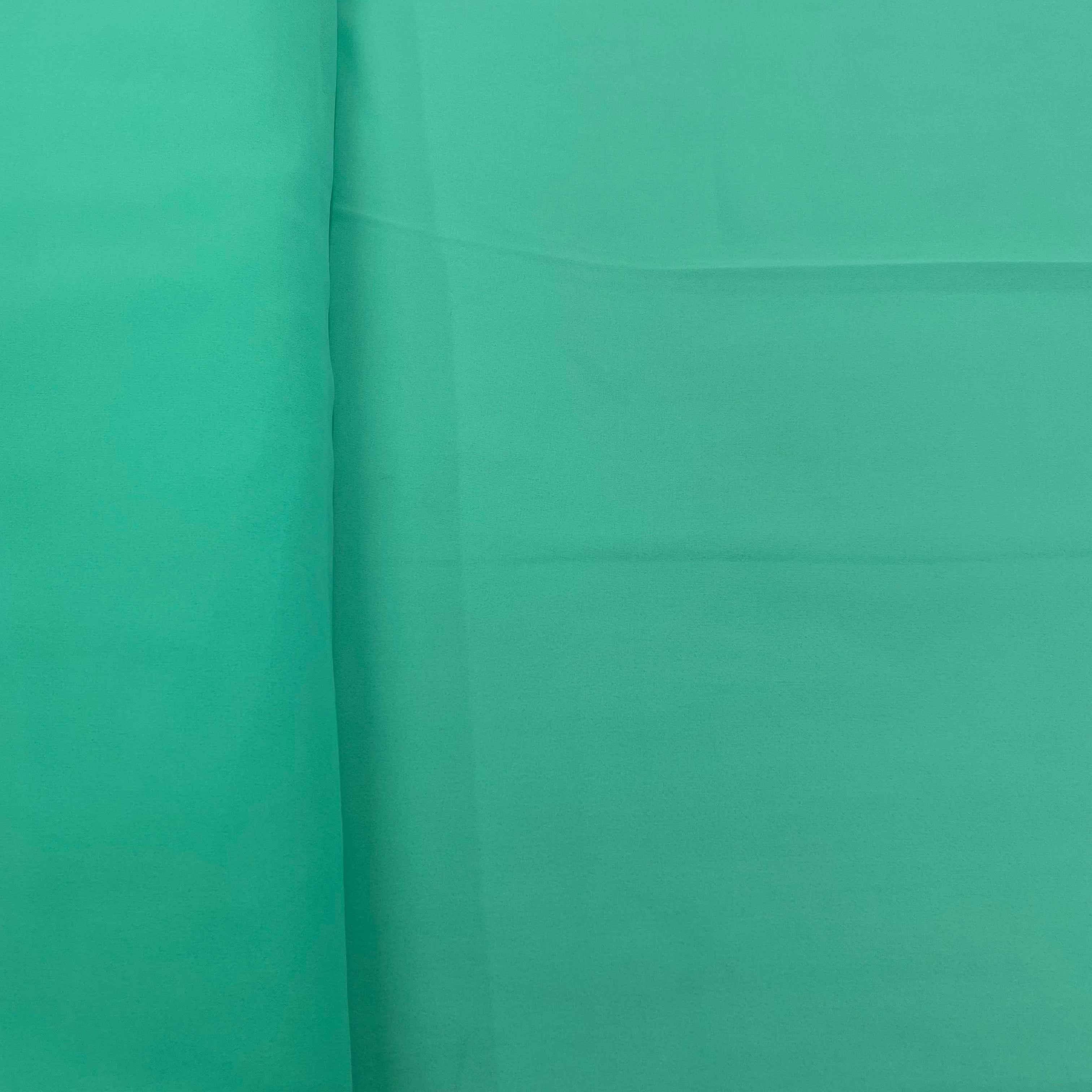 Sea Green Solid Georgette Fabric