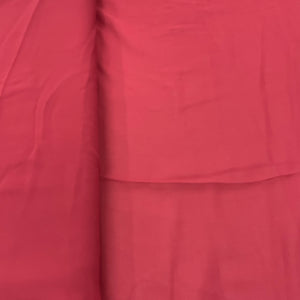 Burnt Brown Solid Georgette Fabric - TradeUNO