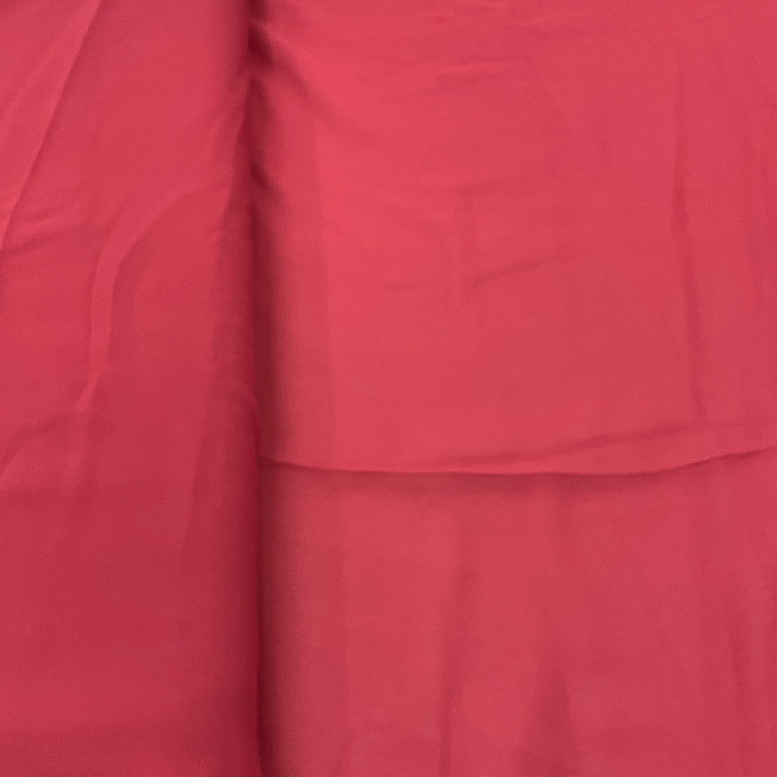 Burnt Brown Solid Georgette Fabric - TradeUNO
