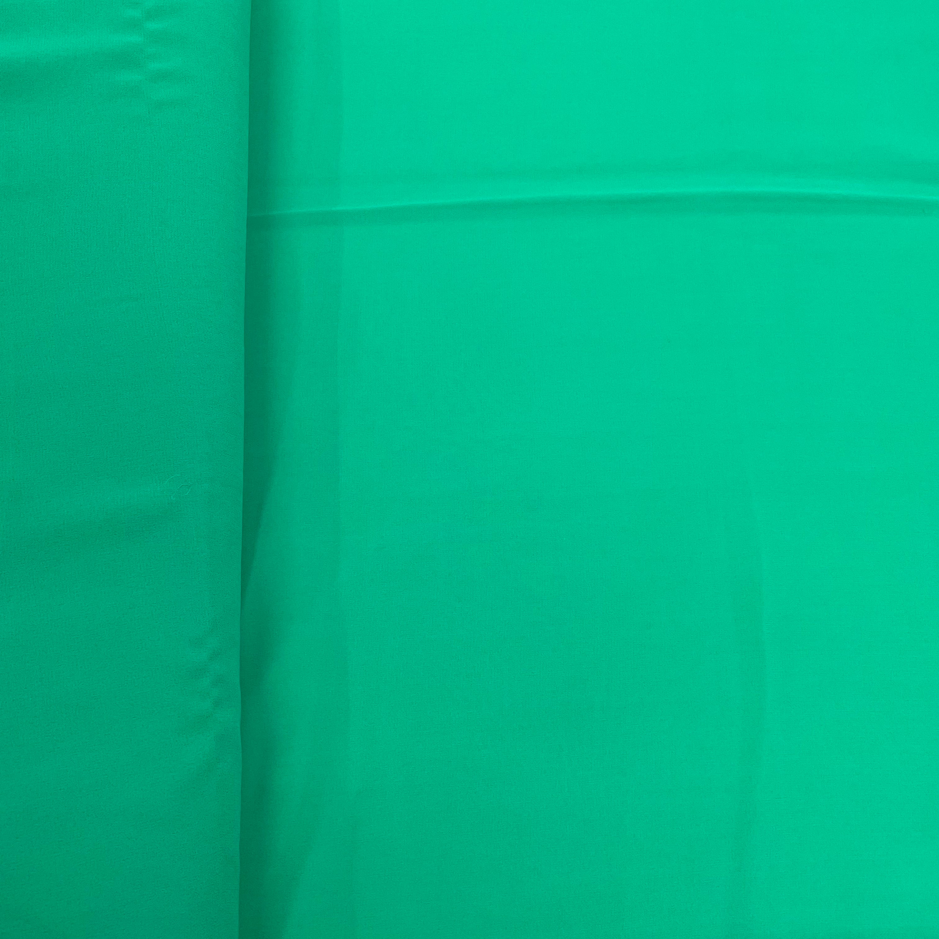 Parrot Green Solid Georgette Fabric - TradeUNO