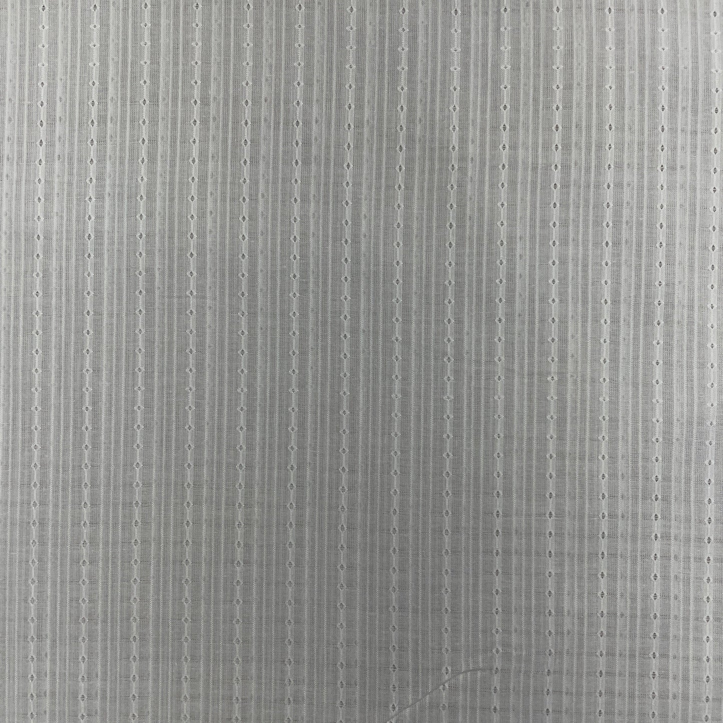 Solid White RFD Dyeable Jacquard Cotton Fabric, Plain Weave 48 Inches Trade UNO 