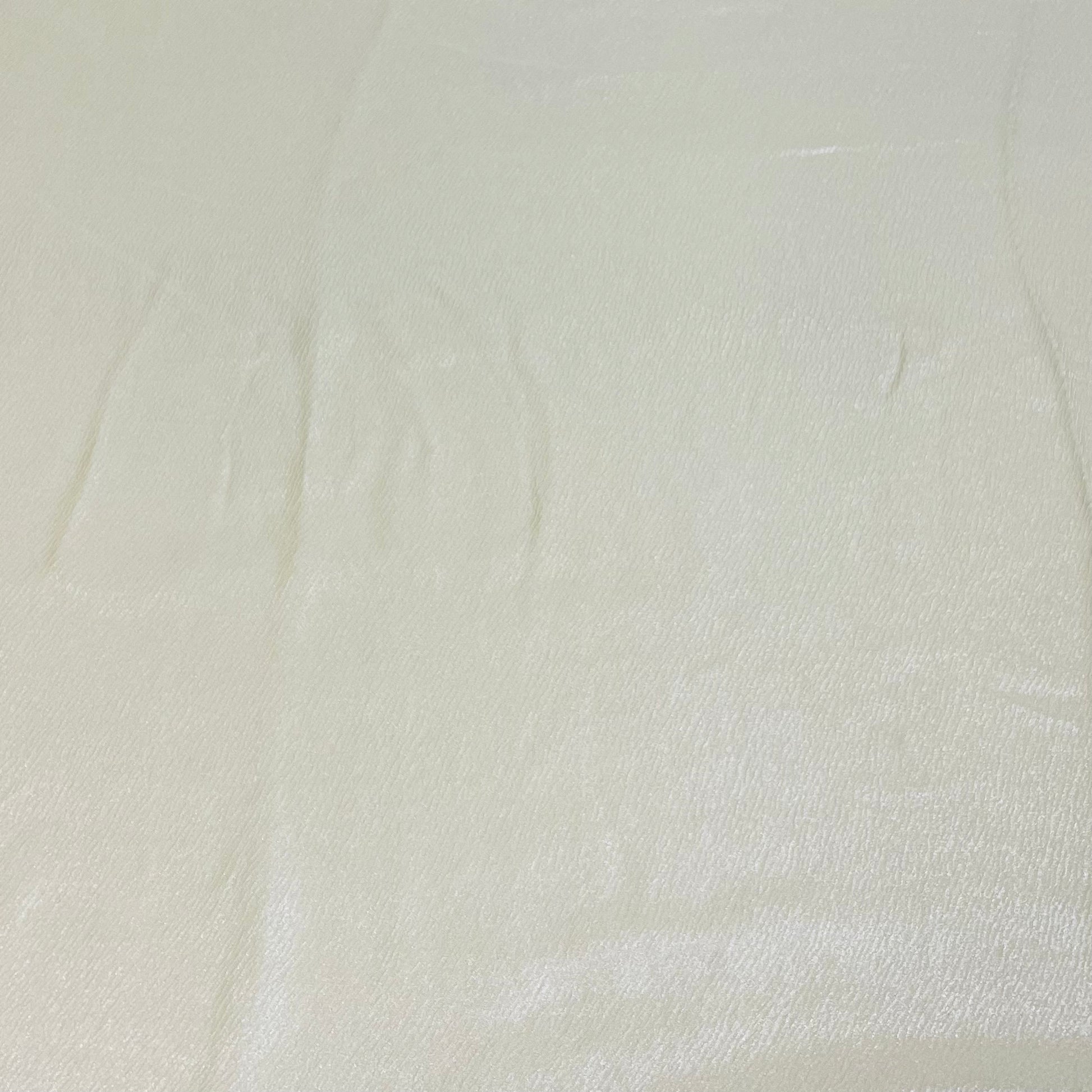 Beige Silver Crush With Foil Georgette Satin Fabric - TradeUNO