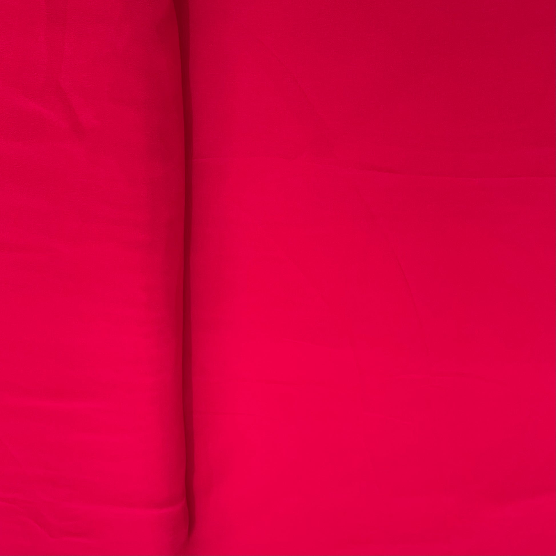 Red Maroon Solid Georgette Fabric - TradeUNO
