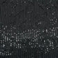 Black Sequence Embroidery Net Lycra Fabric - TradeUNO