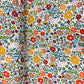 White With Multicolor Floral Print Rayon Fabric - TradeUNO
