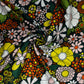 Green With Orange Floral Print Rayon Fabric - TradeUNO