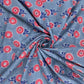 Grey Red Ajrakh Print Cotton Fabric - TradeUNO