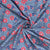 Grey Red Ajrakh Print Cotton Fabric - TradeUNO