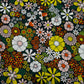 Green With Orange Floral Print Rayon Fabric - TradeUNO