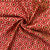 Red Handblock Print Chanderi Silk Fabric