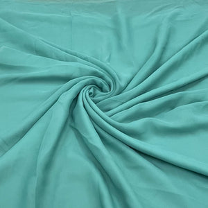 Turquoise Green Solid Georgette Fabric - TradeUNO