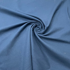 Blue Solid Cotton Satin Fabric - TradeUNO