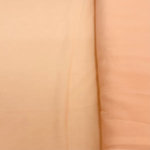 Peach Solid Georgette Fabric - TradeUNO
