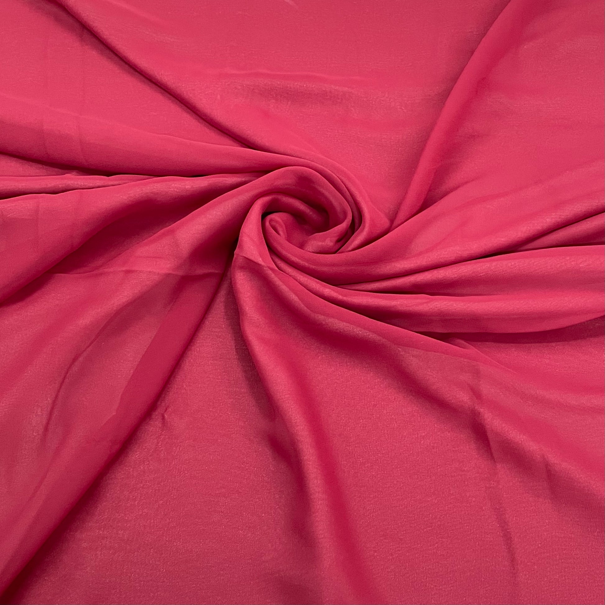 Red Maroon Solid Georgette Fabric - TradeUNO