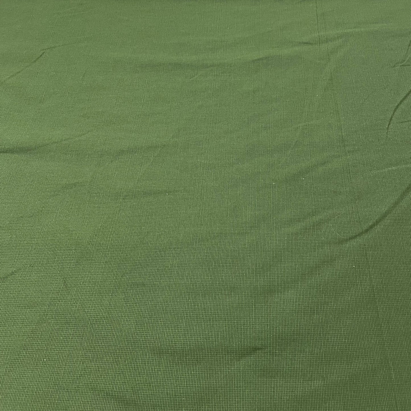 Green Solid Cotton Matty Fabric