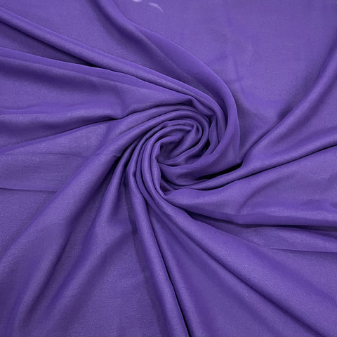 Azure Blue Solid Geogrette Fabric - TradeUNO